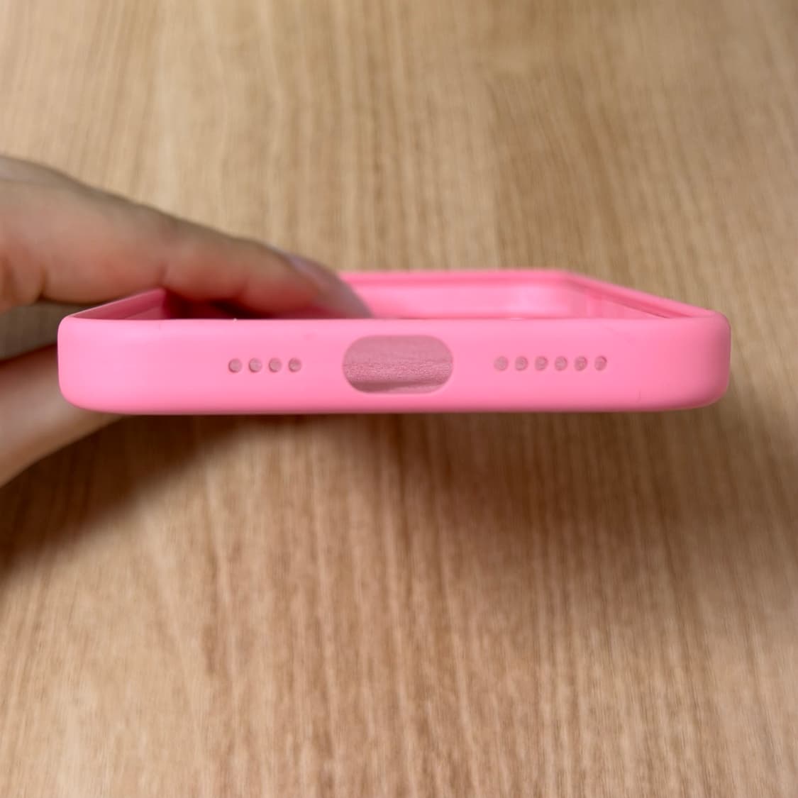 (15플러스) 아이폰 핑크 정품 케이스 상품이미지5