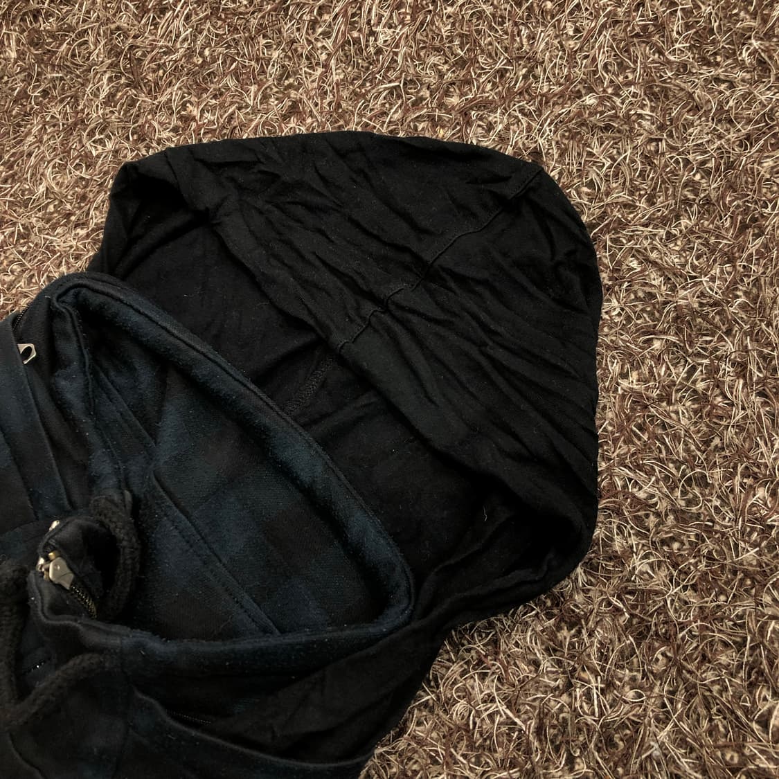 에비수 체크 집업 자켓 상품이미지3