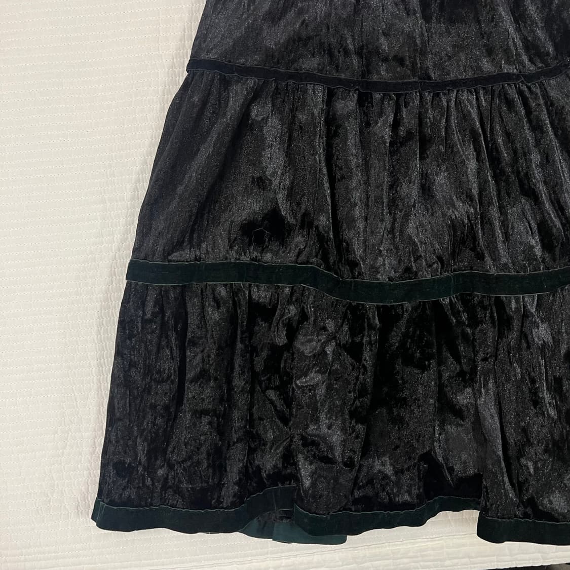 벨벳 캉캉 미디 스커트 상품이미지2