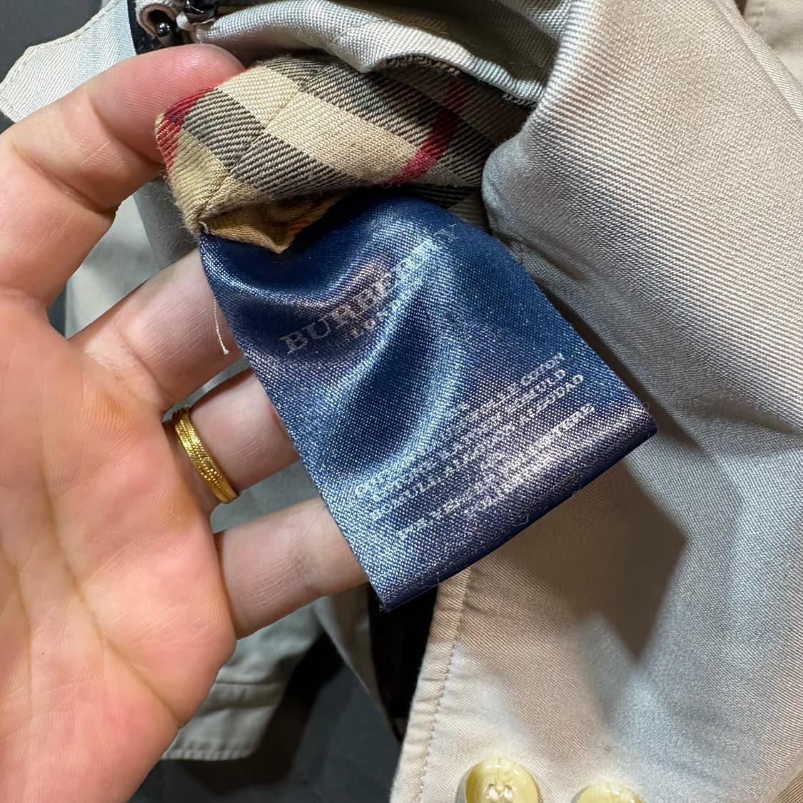 [50] BURBERRY 버버리 베이지 코튼 자켓 상품이미지8