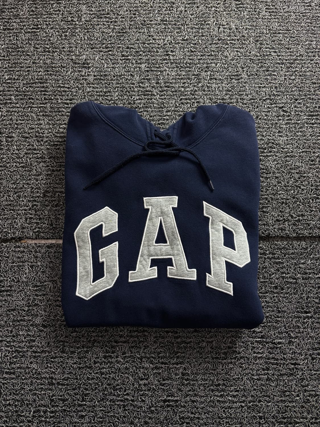 갭 빅로고 미니멀 박시핏 후디 네이비 1681 상품이미지1