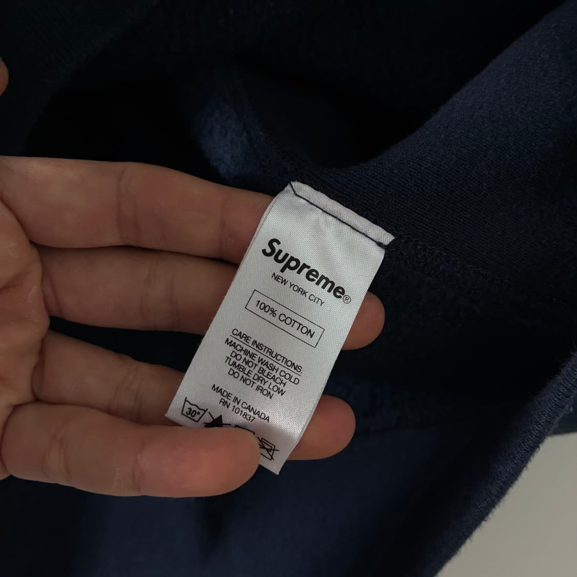 Supreme  슈프림 스펠아웃 자수 딥네이비 후드티  상품이미지7