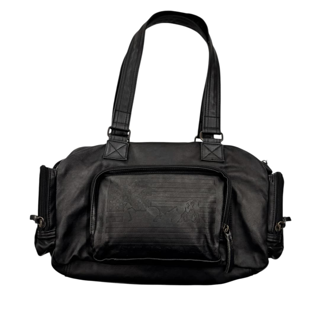 히스테릭글래머 코티드 캔버스 숄더백 블랙 상품이미지2