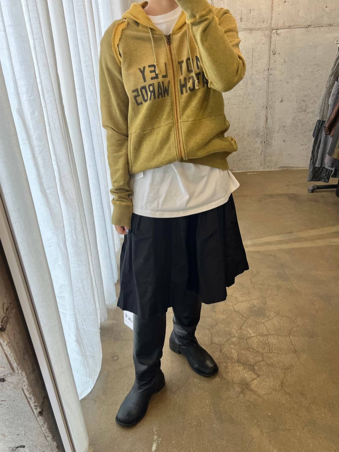 HERITAGE STONE 헤리티지스톤 데미지 후드집업 상품이미지4