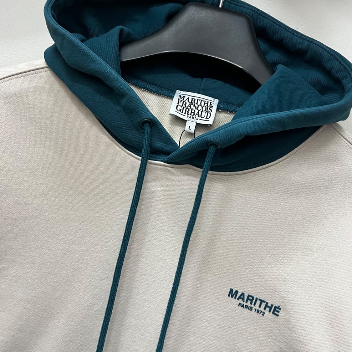 마리떼 프랑소와 저버 레귤러 로고 컬러 블록 후드티 L 상품이미지3