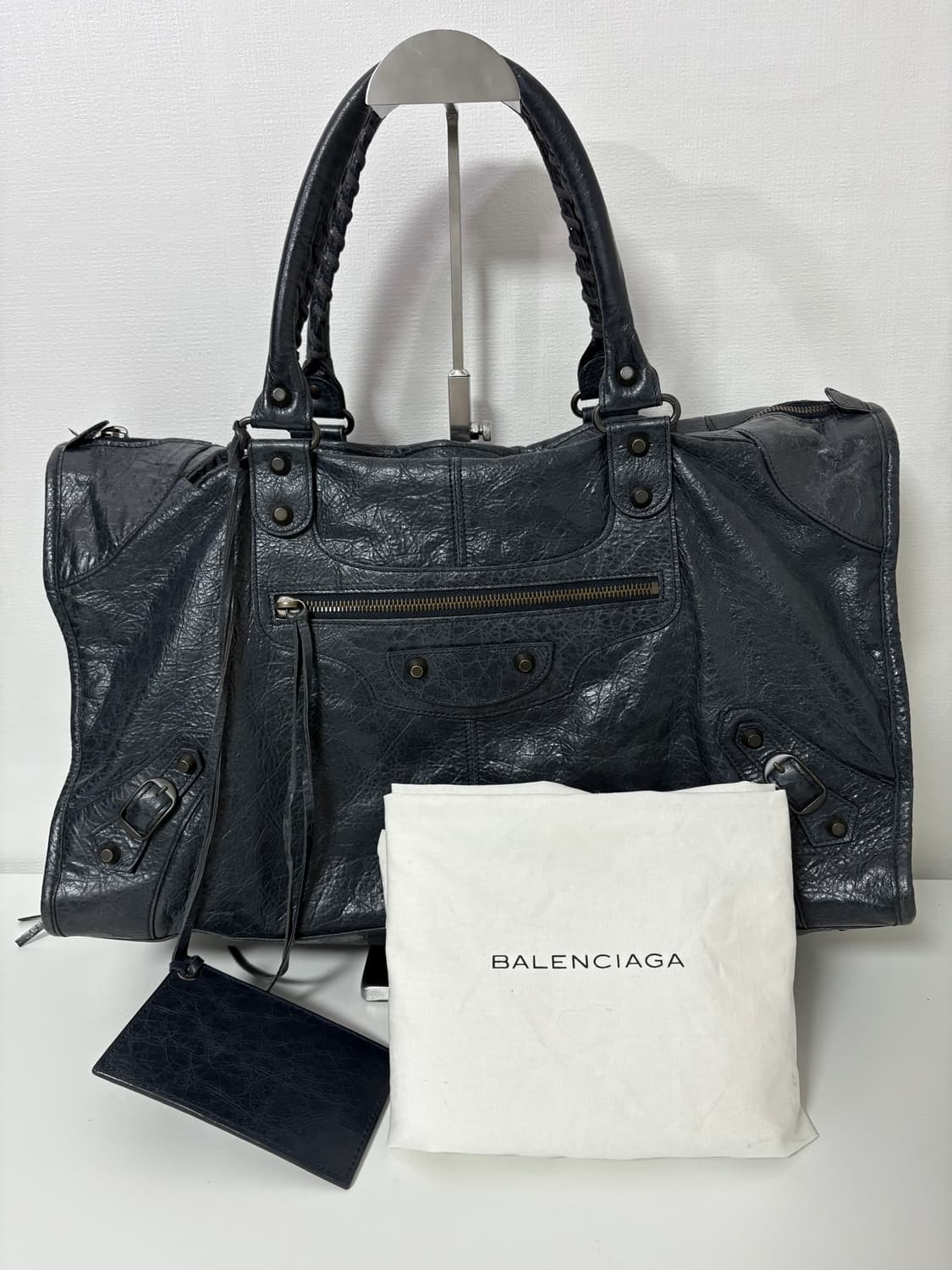 발렌시아가 워크 모터백 다크네이비 상품이미지2