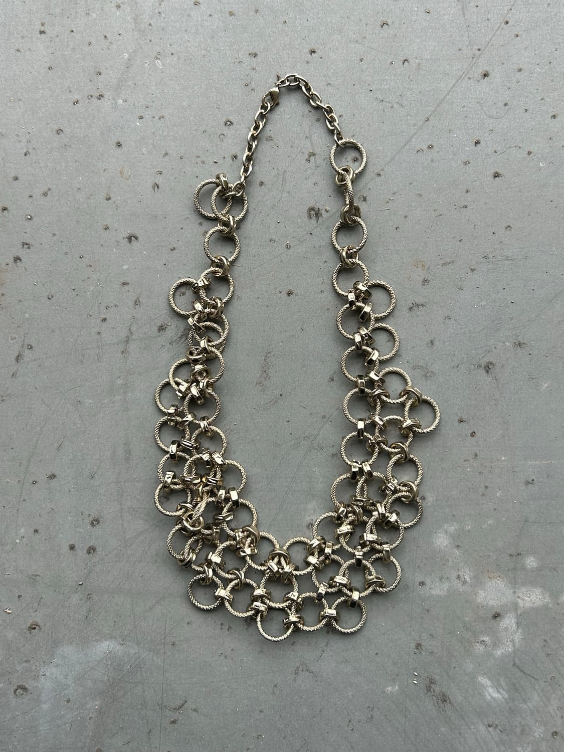 빈티지 링메쉬 목걸이 상품이미지1