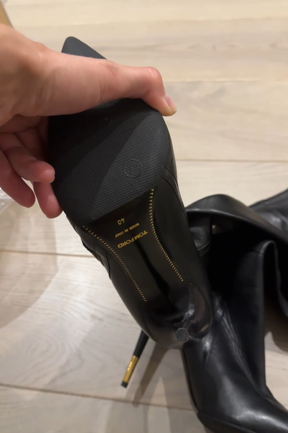 TOM FORD 톰 포드 싸이하이 부츠(레더)40 사이즈-해외발송 상품이미지9