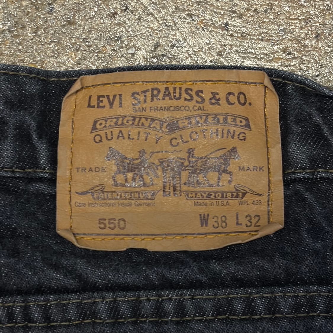 90s Made in USA 빈티지 리바이스 550 블랙진 청바지 상품이미지6