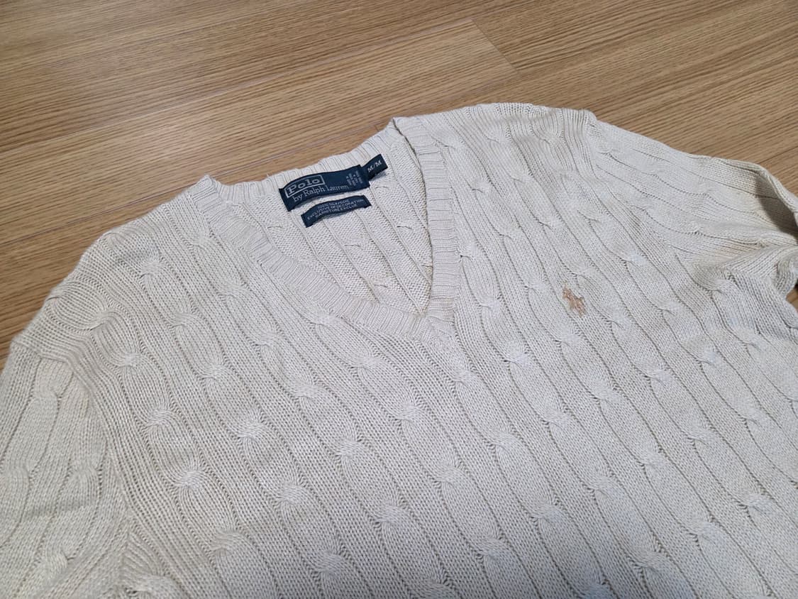 폴로 랄프로렌 포니 케이블 브이넥 실크 니트 상품이미지2