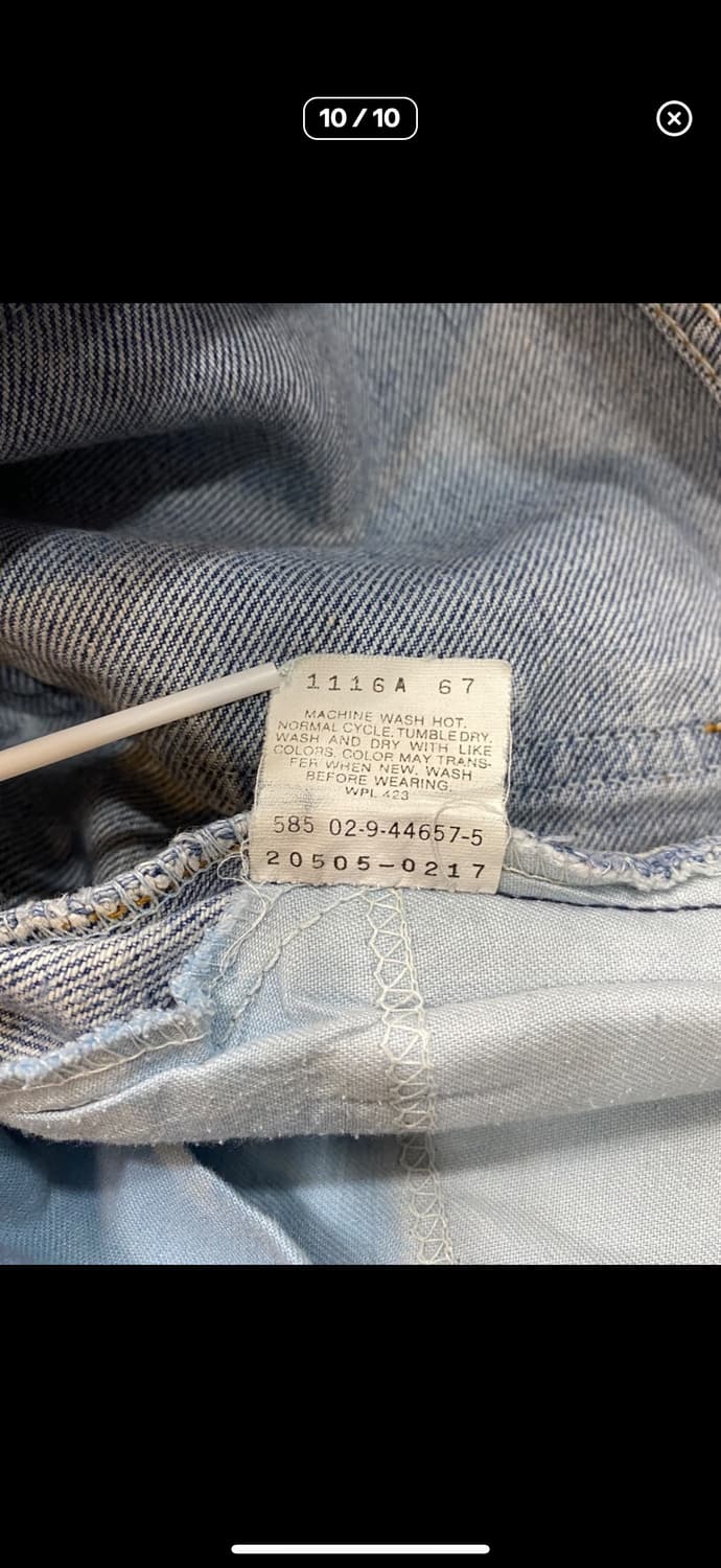 80's 리바이스 505 오렌지탭 상품이미지8