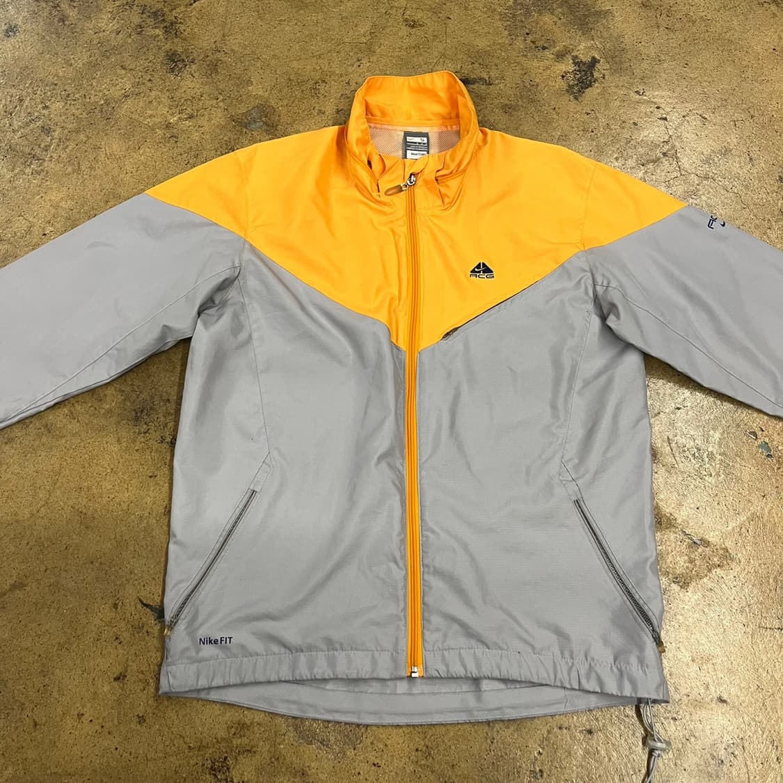 [정품/S] 나이키 ACG 옐로우 그레이 바람막이 자켓 b14 상품이미지3