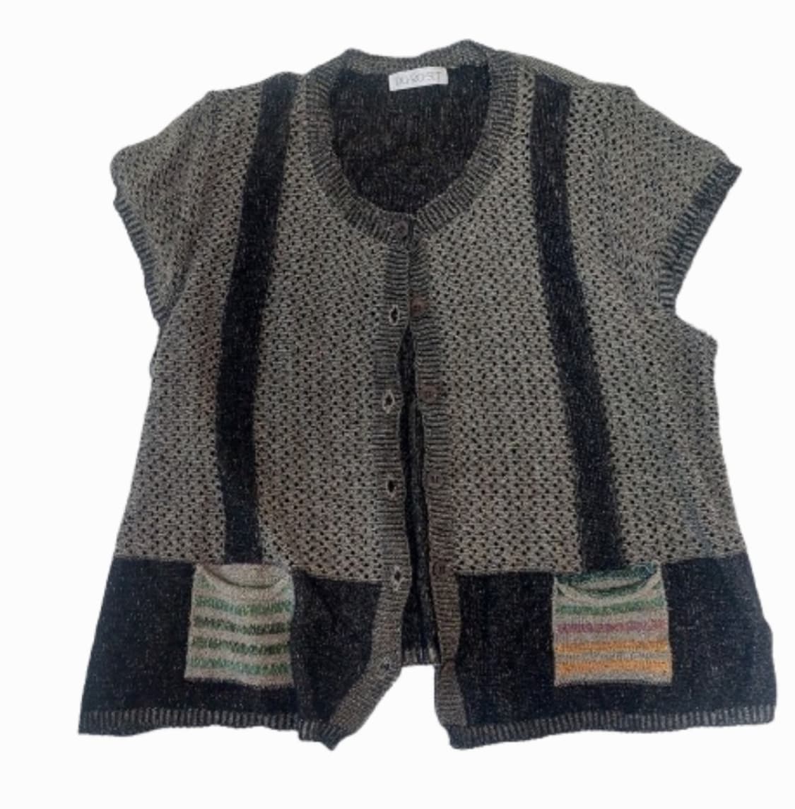 모리걸 하구미 너드 브라운 조끼 베스트 상품이미지1