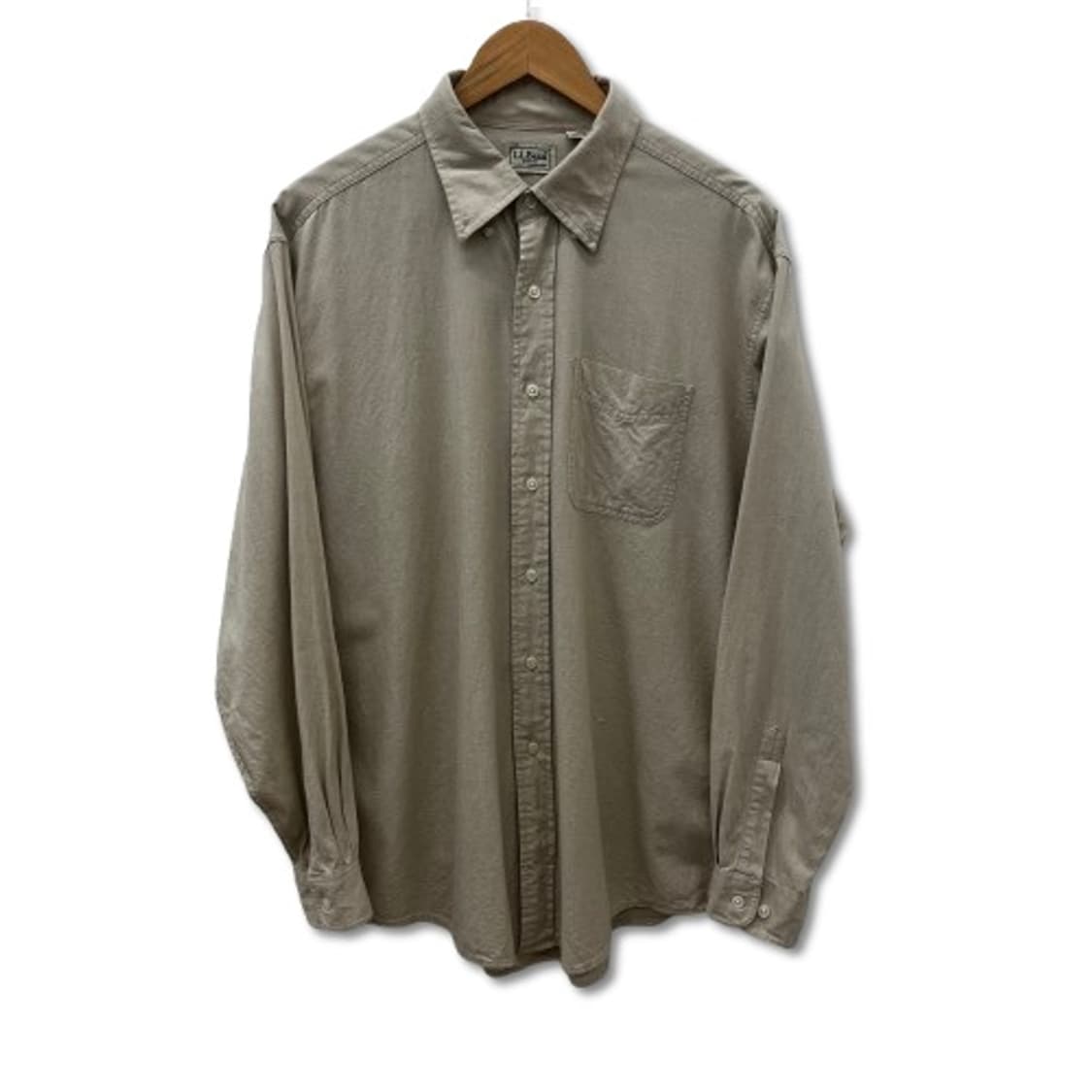 L.L.Bean 버튼 다운 카라 베이지 셔츠 상품이미지1