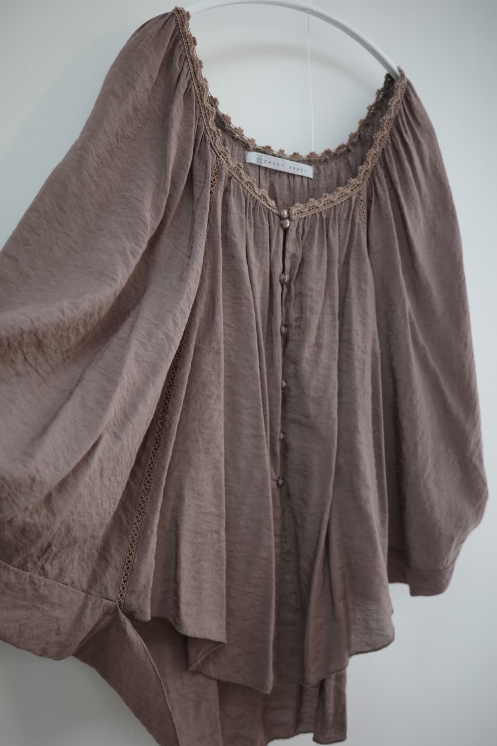 Crazy Angel choco brown blouse 상품이미지4