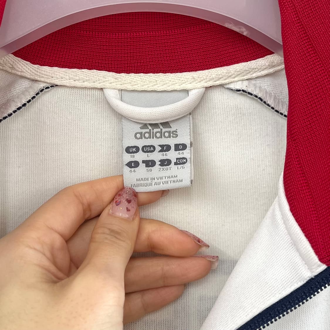 아디다스 잉글랜드 국대 화이트 레드 트랙탑 져지 상품이미지7