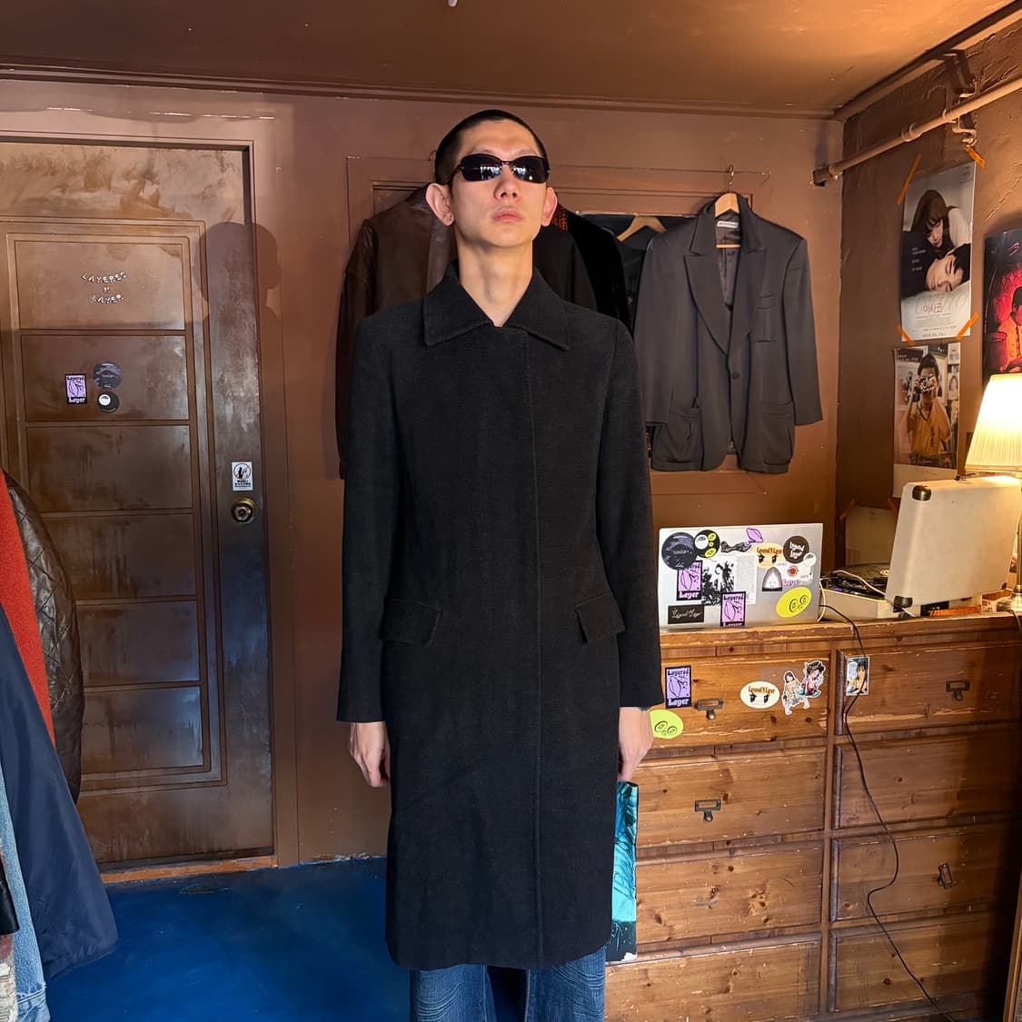 MADE IN JAPAN WOOL ANGORA LONG COAT 상품이미지1