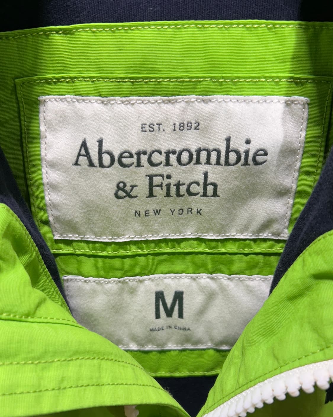 M 아베크롬비 심볼로고 그린 나일론 자켓 상품이미지5