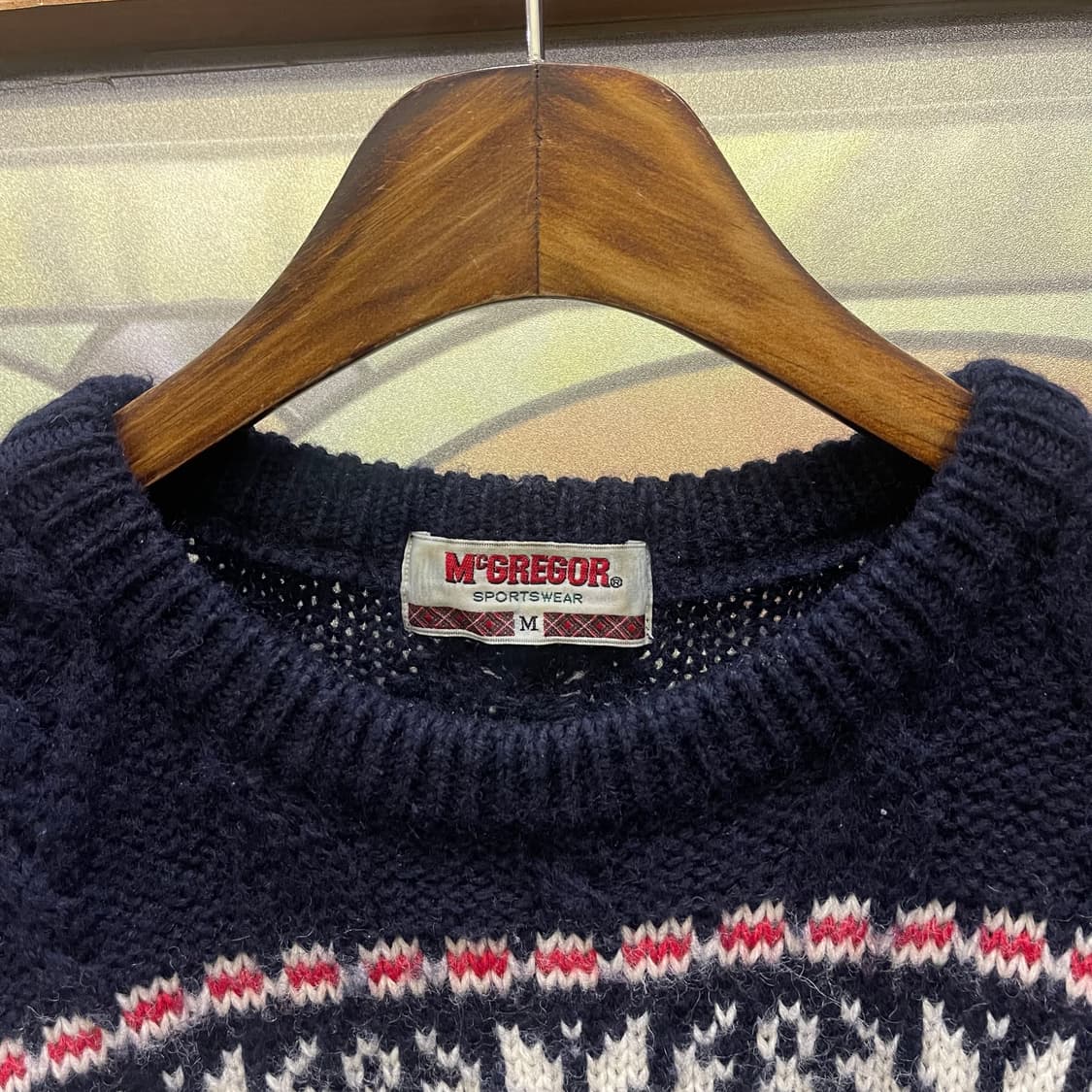 Vintage Mcgregor sweater 울100 상품이미지2