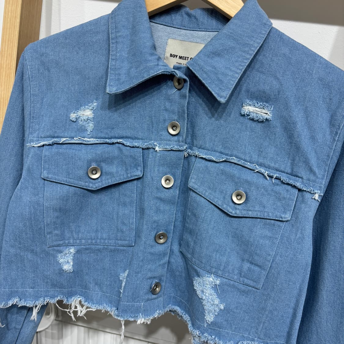 [새상품] 크롭 데님 자켓 2디자인 상품이미지5