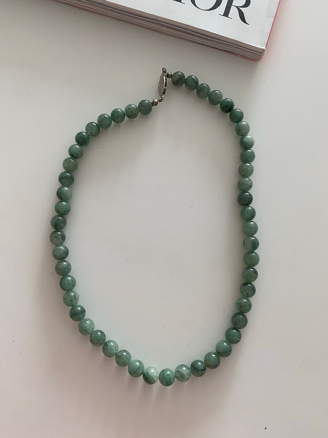 그린 옥 비즈 목걸이 상품이미지4