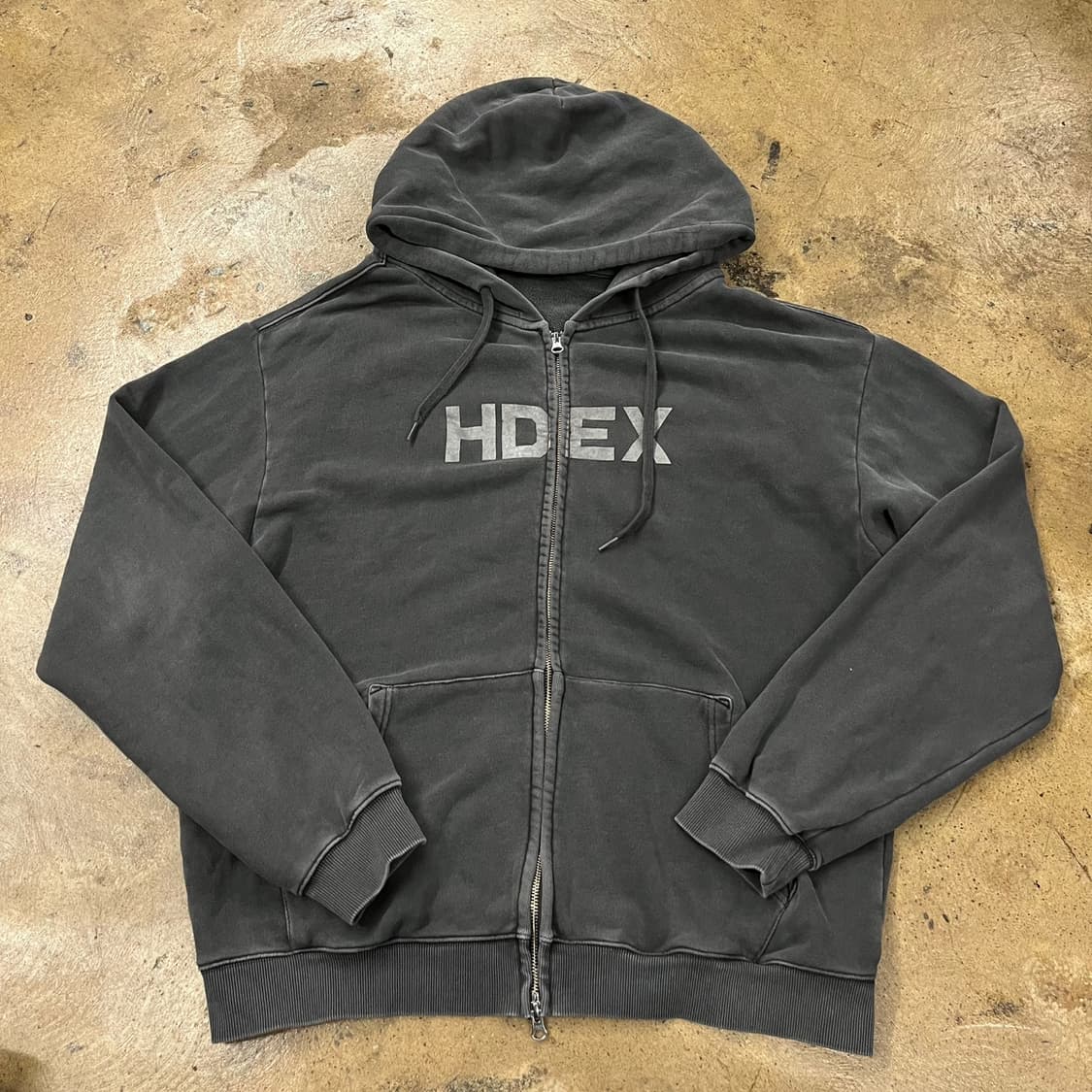 [정품/L] HDEX 에이치덱스 빈티지 후드집업 블랙 b18 상품이미지2