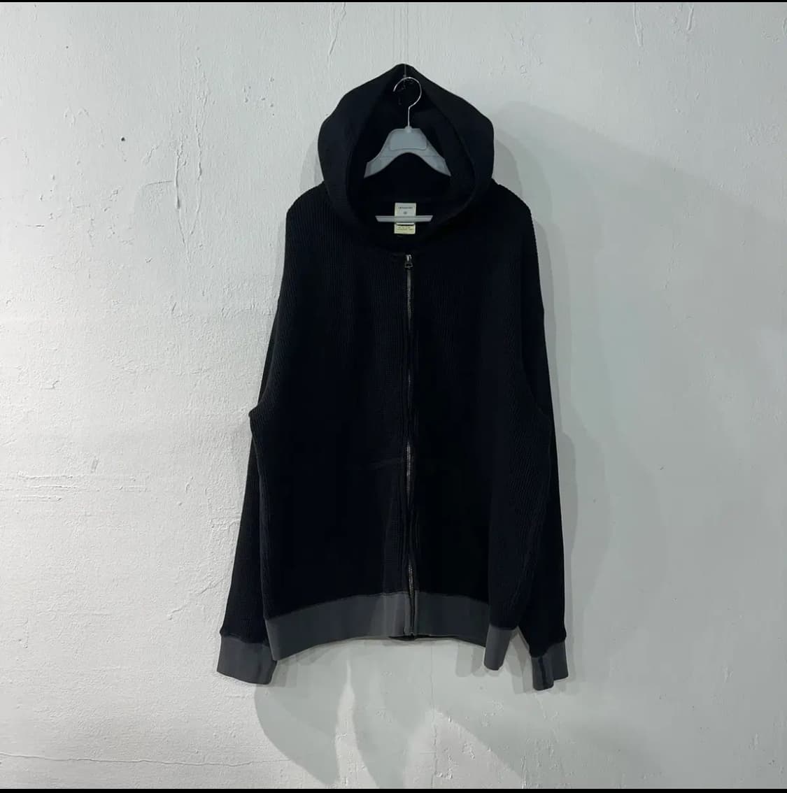 (XL) 카키스 와플 후드집업 상품이미지1