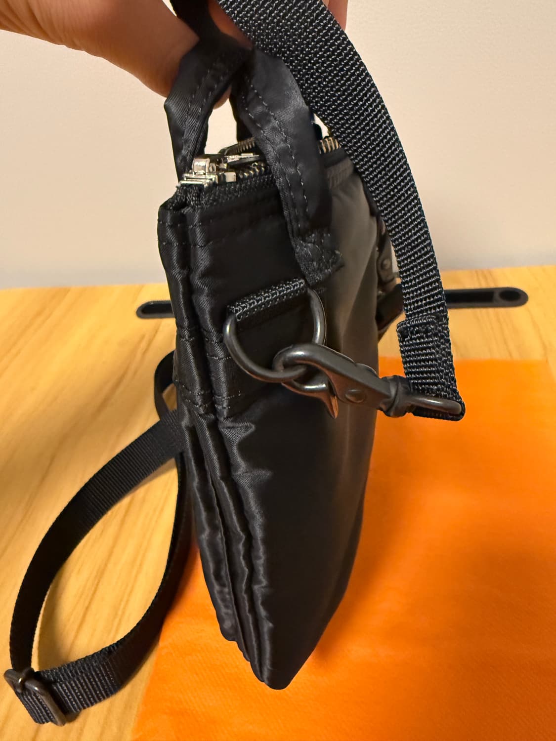 요시다 포터 하울 헬멧백 미니 숄더백(크로스백) 블랙 상품이미지5