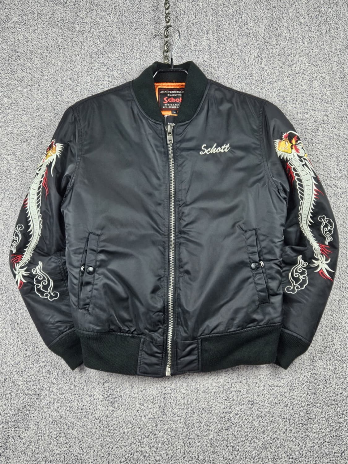 쇼트 X 앤더슨벨 드래곤자수 스카잔 봄버자켓 ( M ) / 9967 상품이미지2