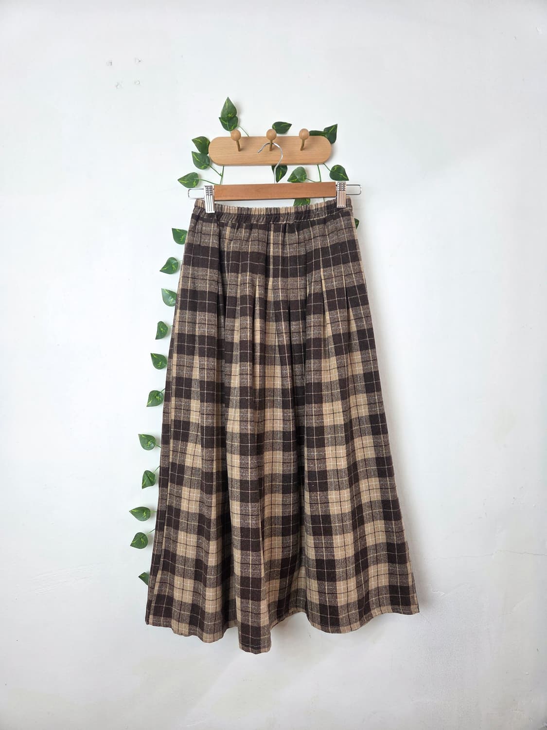 체크 울스커트 상품이미지1