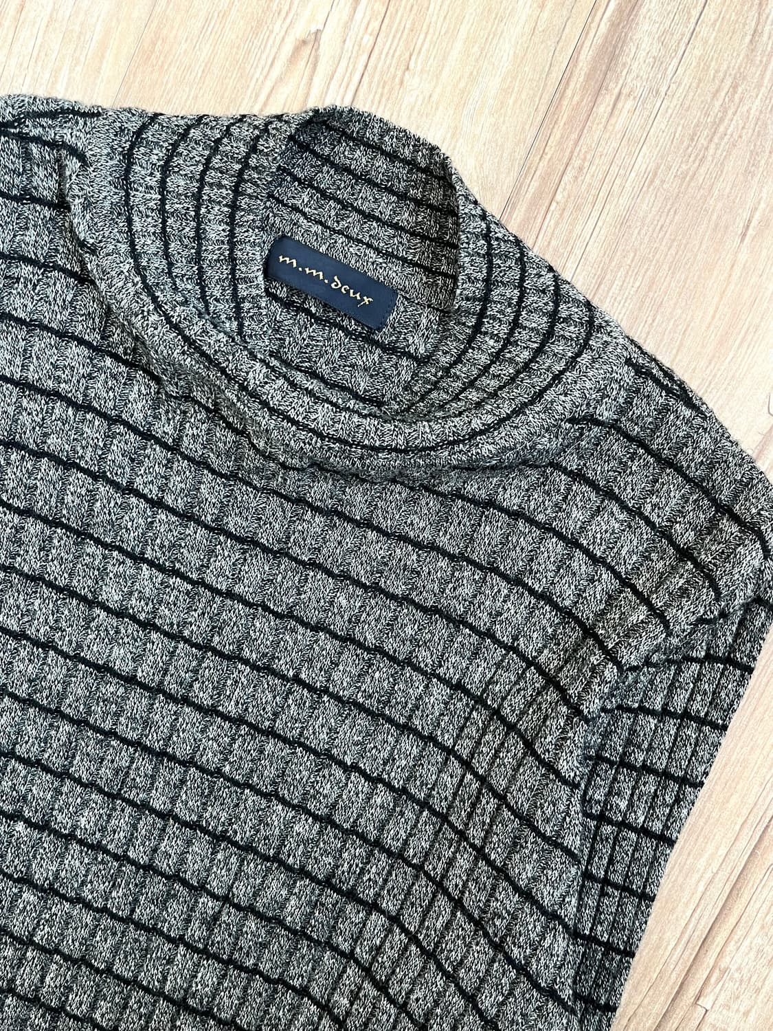 japan vtg 멀티체크 터틀넥  상품이미지4