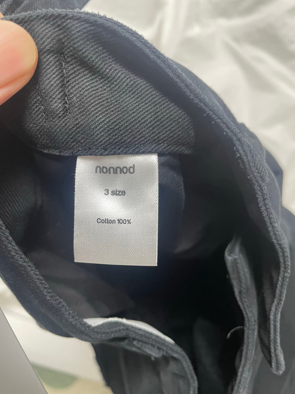 논노드 더블포켓 빈티지 포켓 팬츠 블랙 3Size 상품이미지5