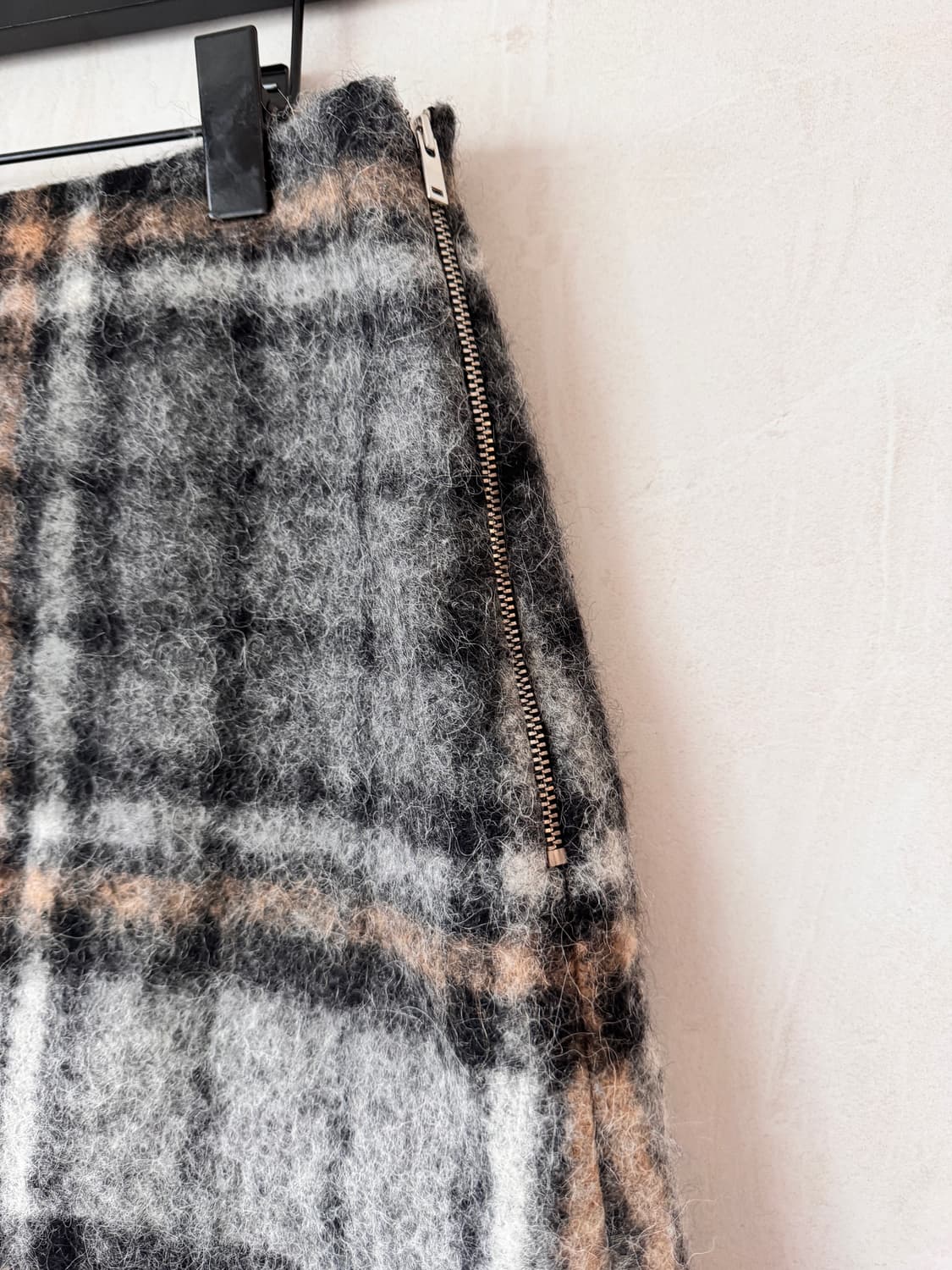 (파격할인)새상품 컨디션 COS 울 체크 패턴 미니 스커트 EUR 38( 상품이미지8