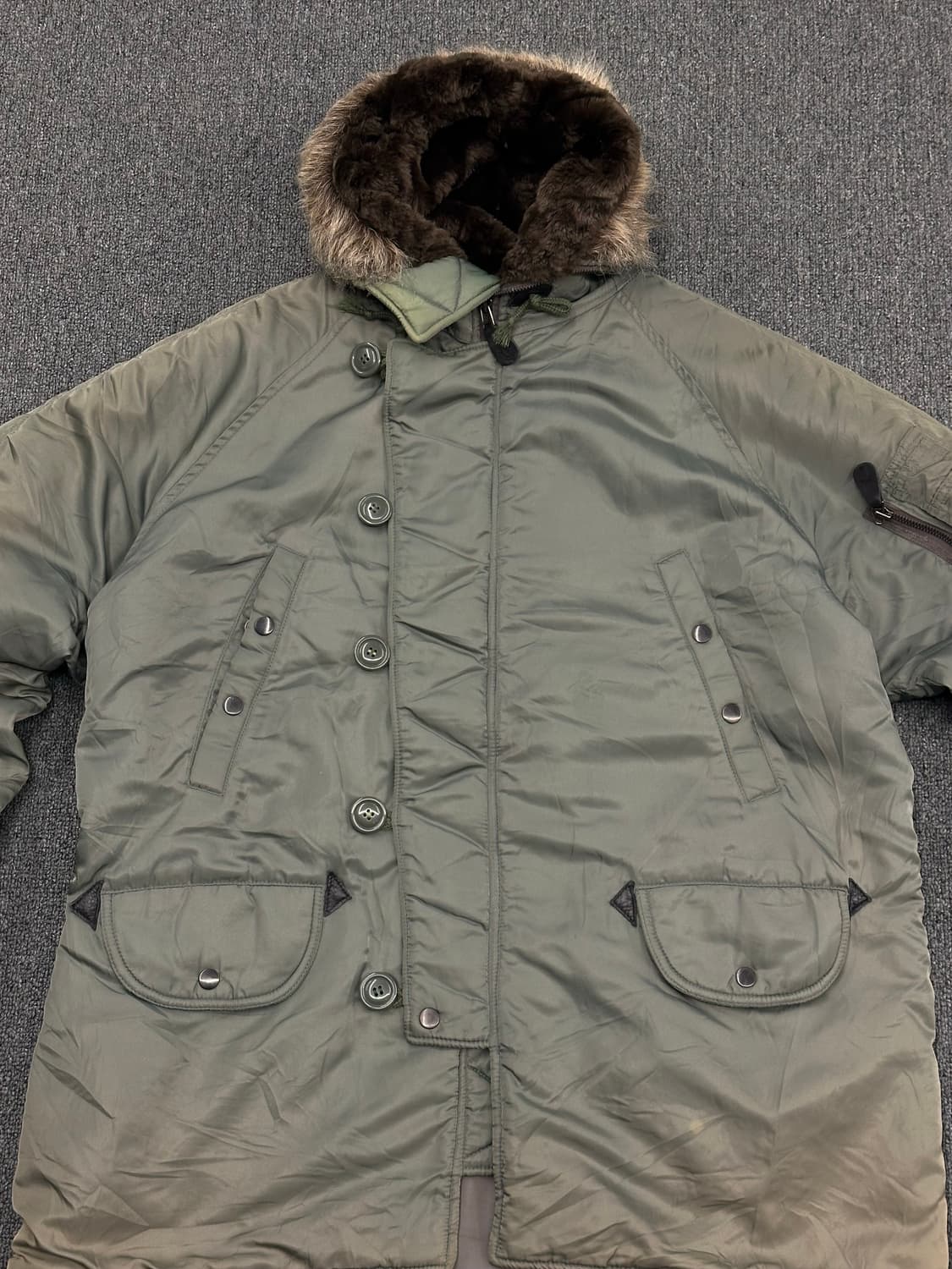 L)휴스턴 빈티지 N3B 올리브 파카 상품이미지5