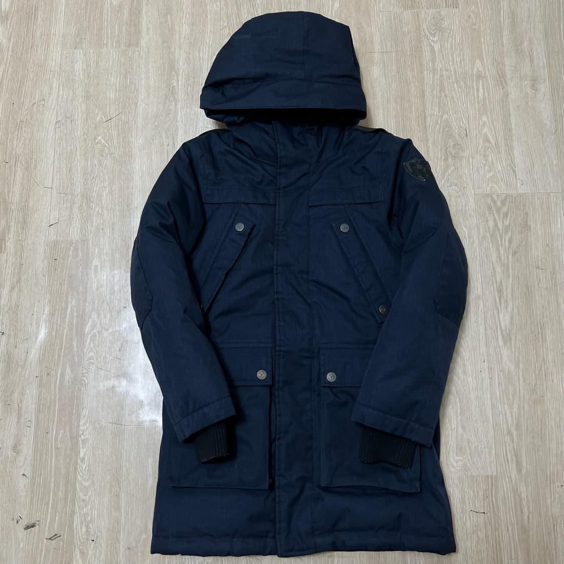 노비스 키즈 와펜 후드 롱패딩 L 9-10세 상품이미지1