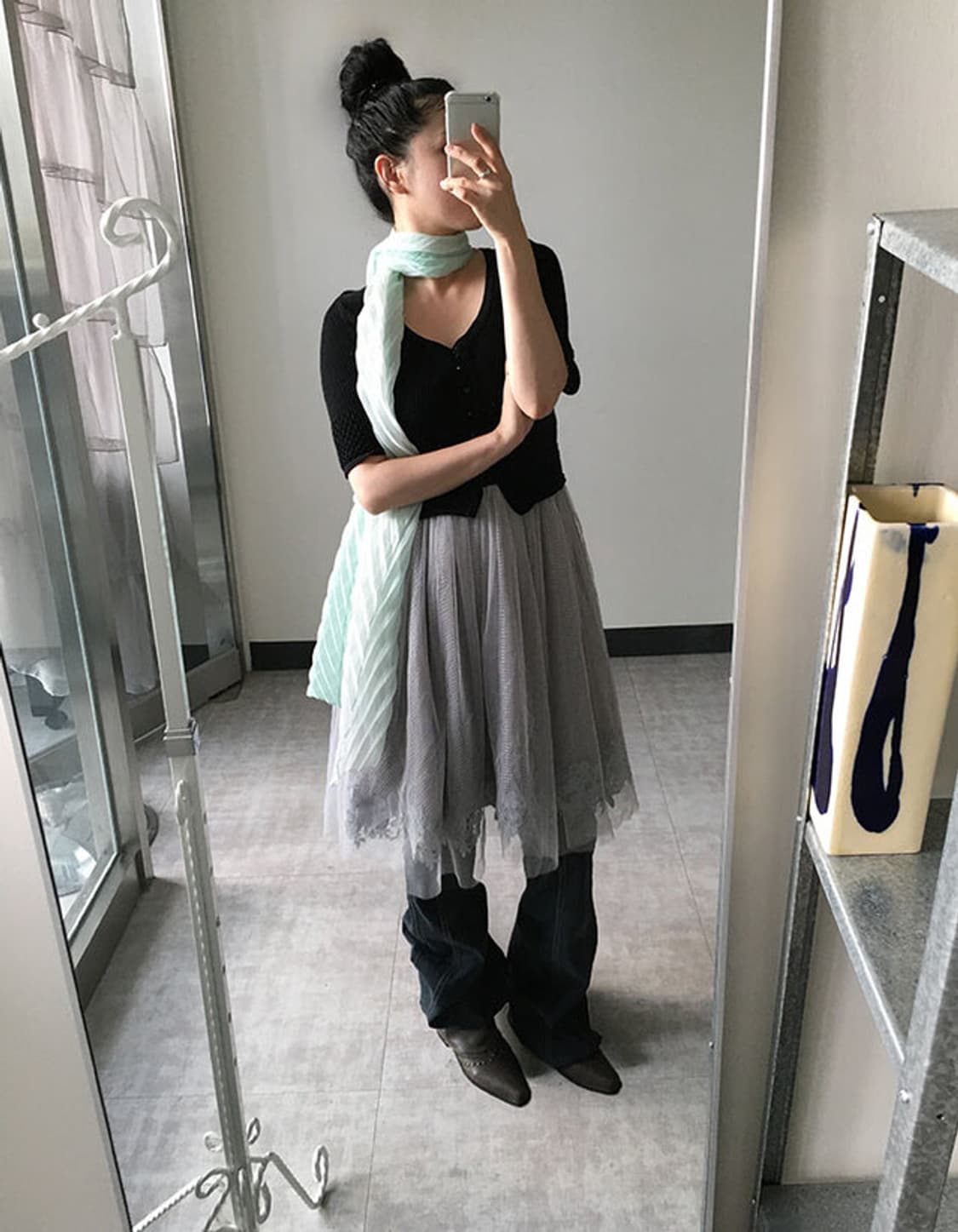 axes femme) lace tulle cami dress 상품이미지5