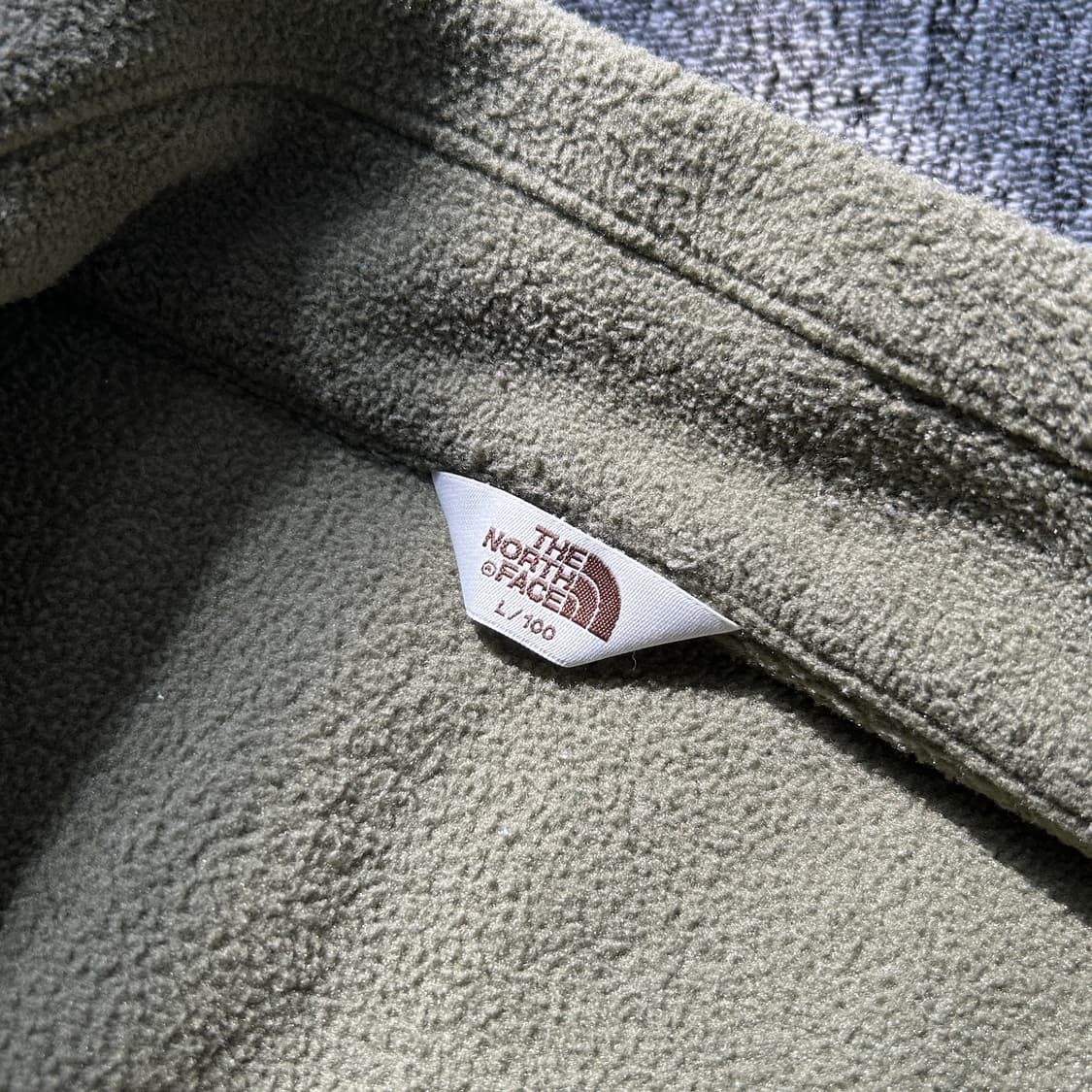 노스페이스 카키 플리스 아노락 상품이미지9