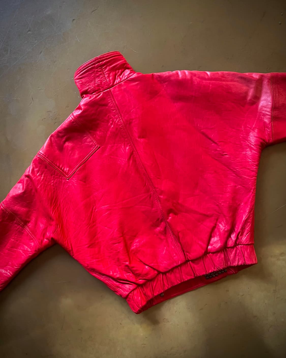 1980-90s Jpn Vintage Lambskin Stud JK 상품이미지10