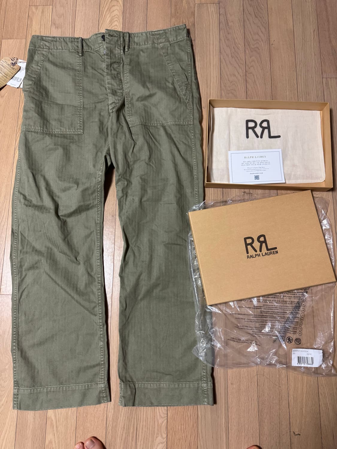 rrl 헤링본 퍼티스 팬츠 34/32 상품이미지1