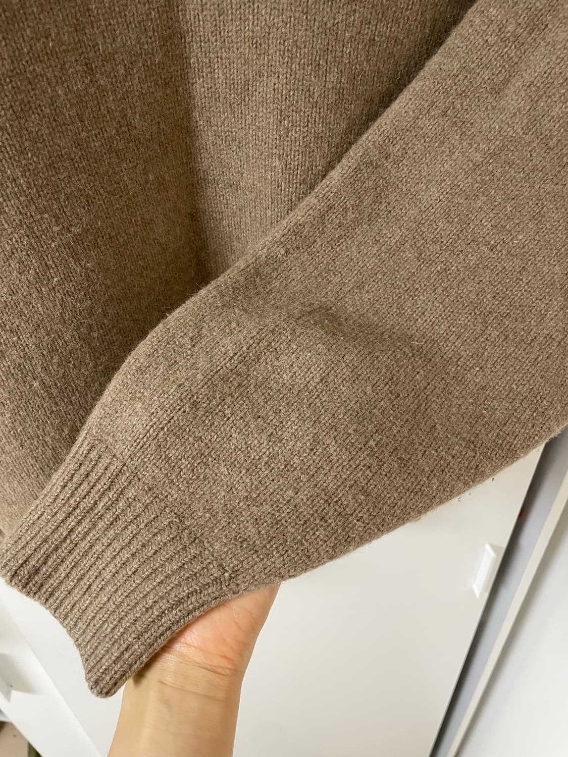 NOTHING WRITTEN 낫띵리튼 알파카 니트 피칸 상품이미지3