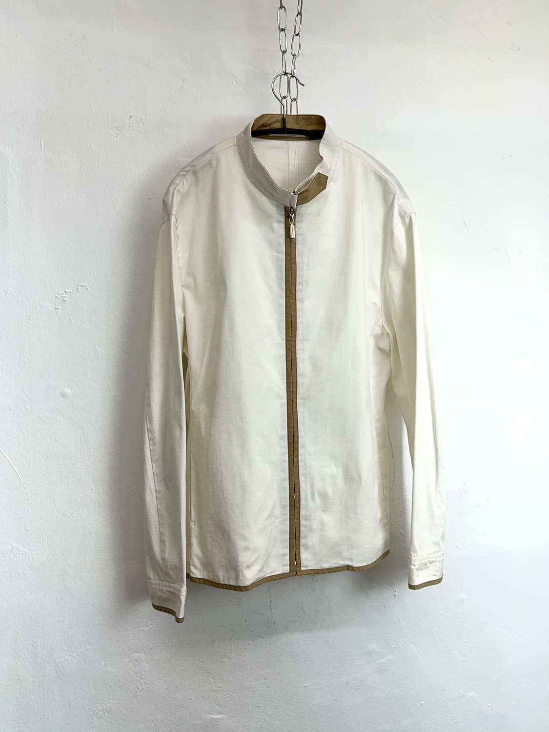 Solid Homme Contrast Trim Zip-Up Jacket 상품이미지3
