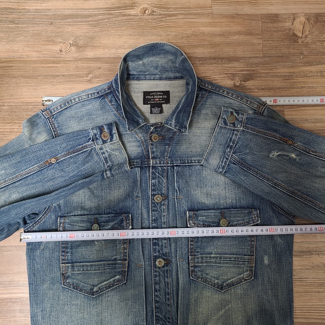 (100) 90s 폴로 진스 타입 2 빈티지 데님 트러커 자켓 상품이미지7