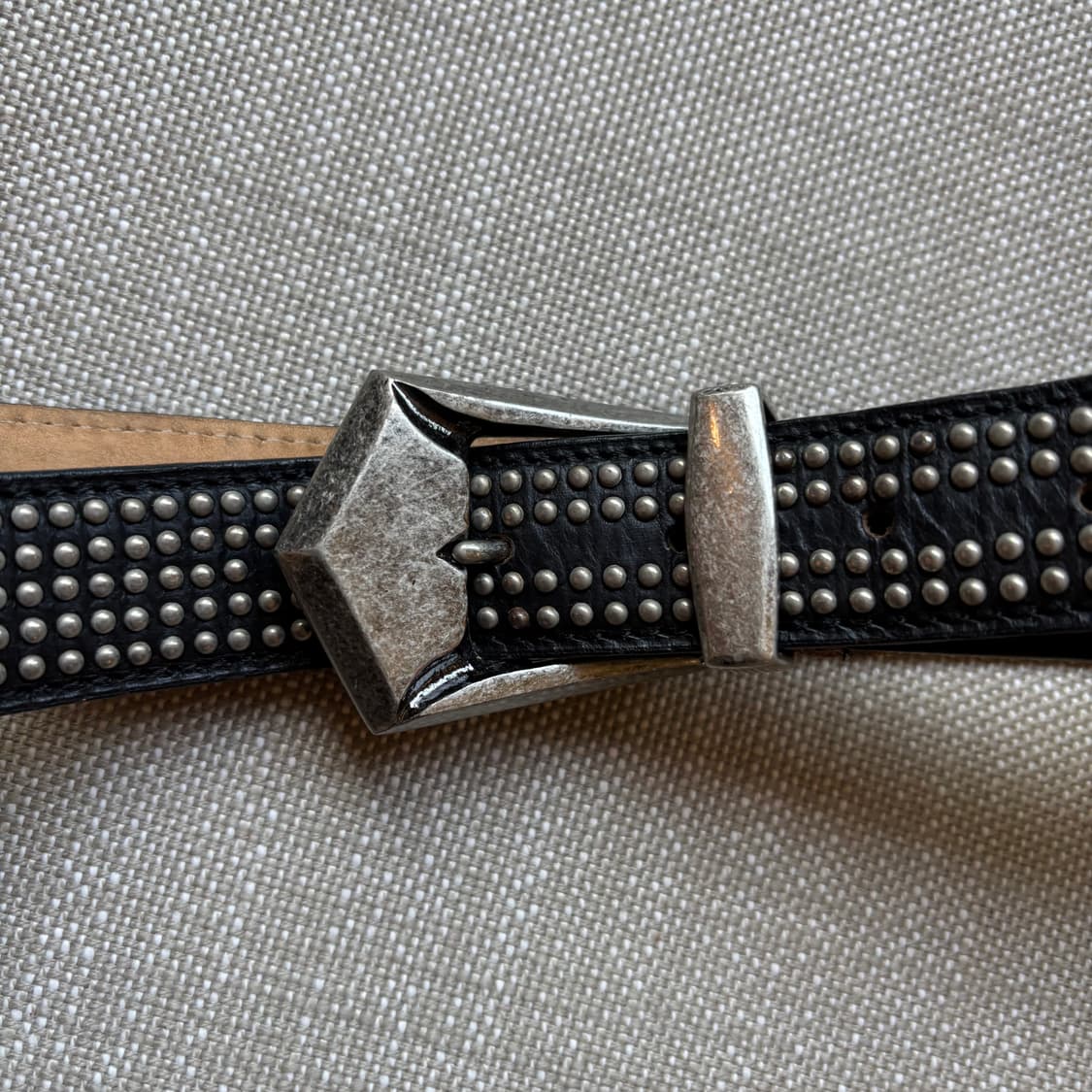 발망 스터드 장식 가죽 벨트 90사이즈 상품이미지2