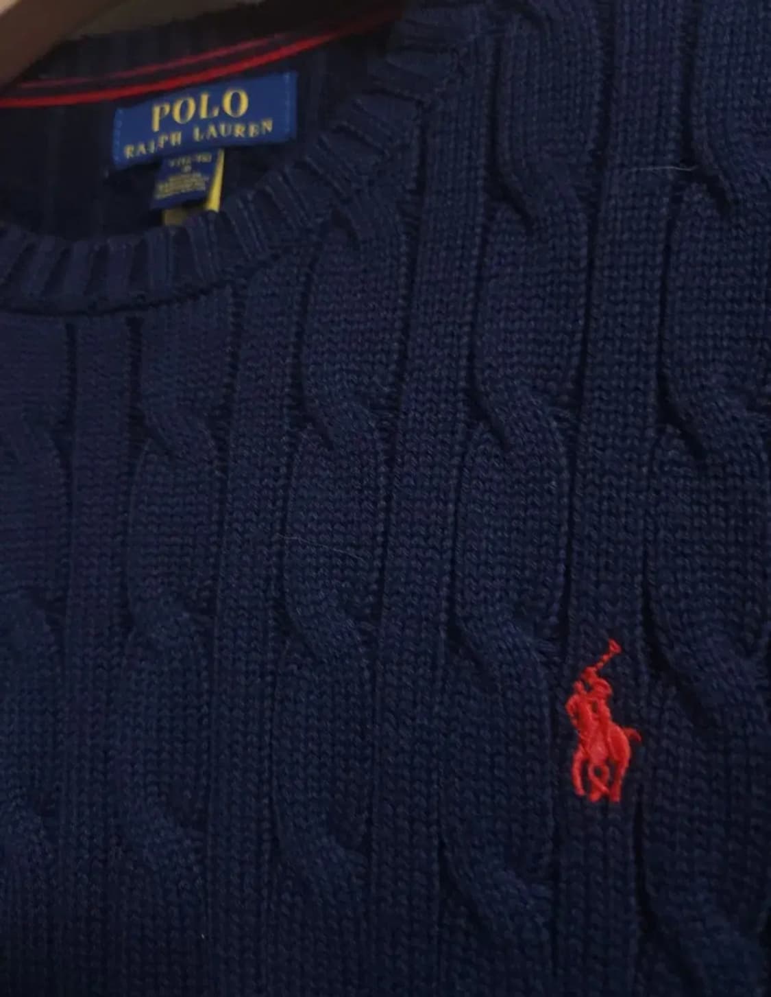 폴로 랄프로렌 꽈베기 니트, M(14~16) 상품이미지2