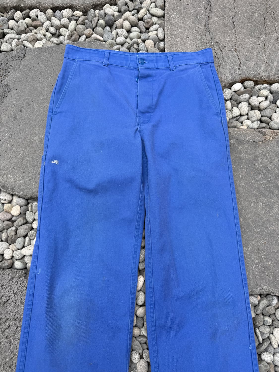 1990s DISTRESSED WASHED BLUE 빈티지 프렌치워크팬츠 상품이미지3