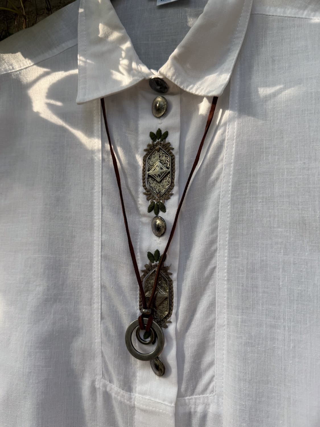 Antique Pendant Linen Shirt 0092 상품이미지2