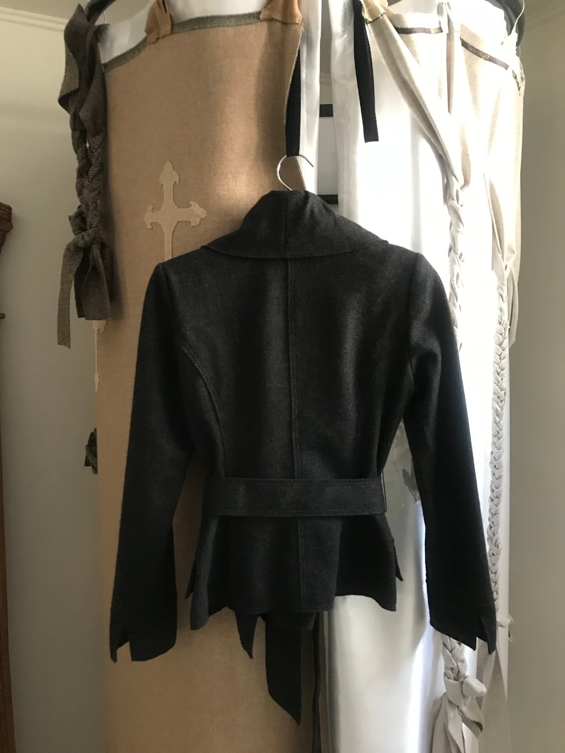 vintage belt charcoal jacket 상품이미지10