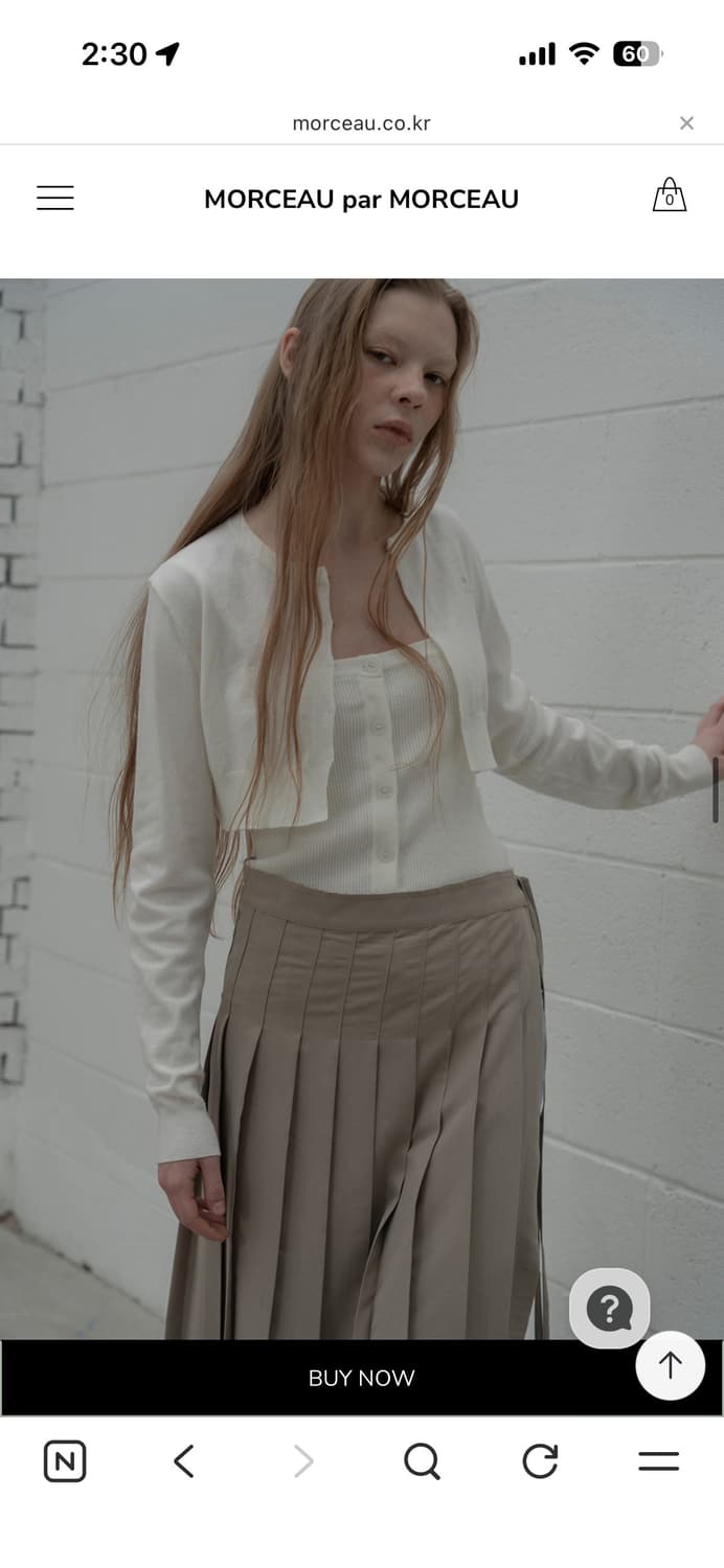 모슈파모슈 크롭니트볼레로+슬리브리스 set 상품이미지3