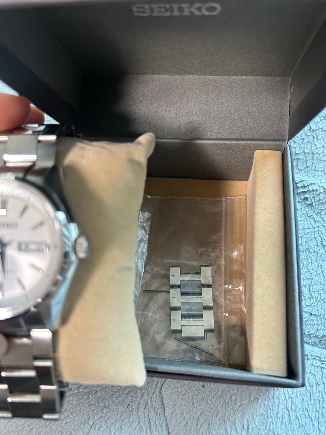 세이코 프레사지 오토매틱 메탈시계 흰판 백판 sary055 상품이미지3