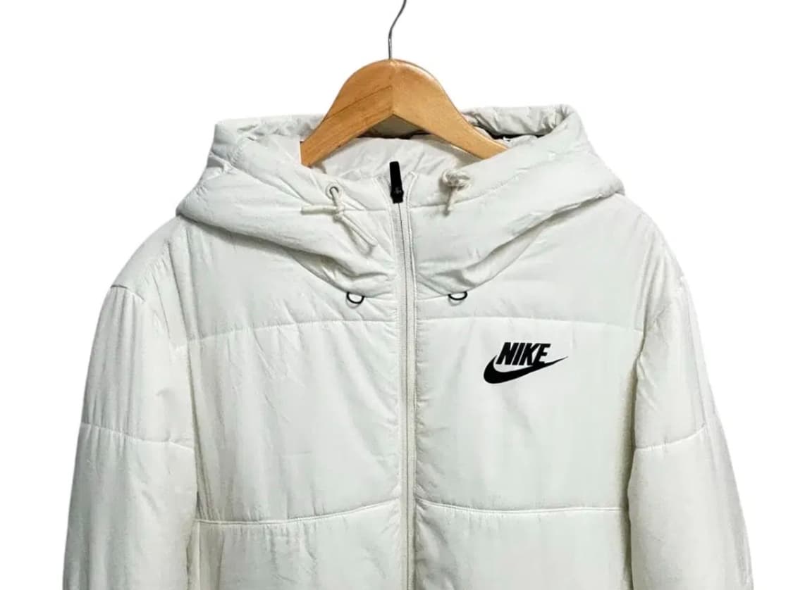 나이키 스우시 화이트 경량 롱패딩 L-XL  상품이미지2